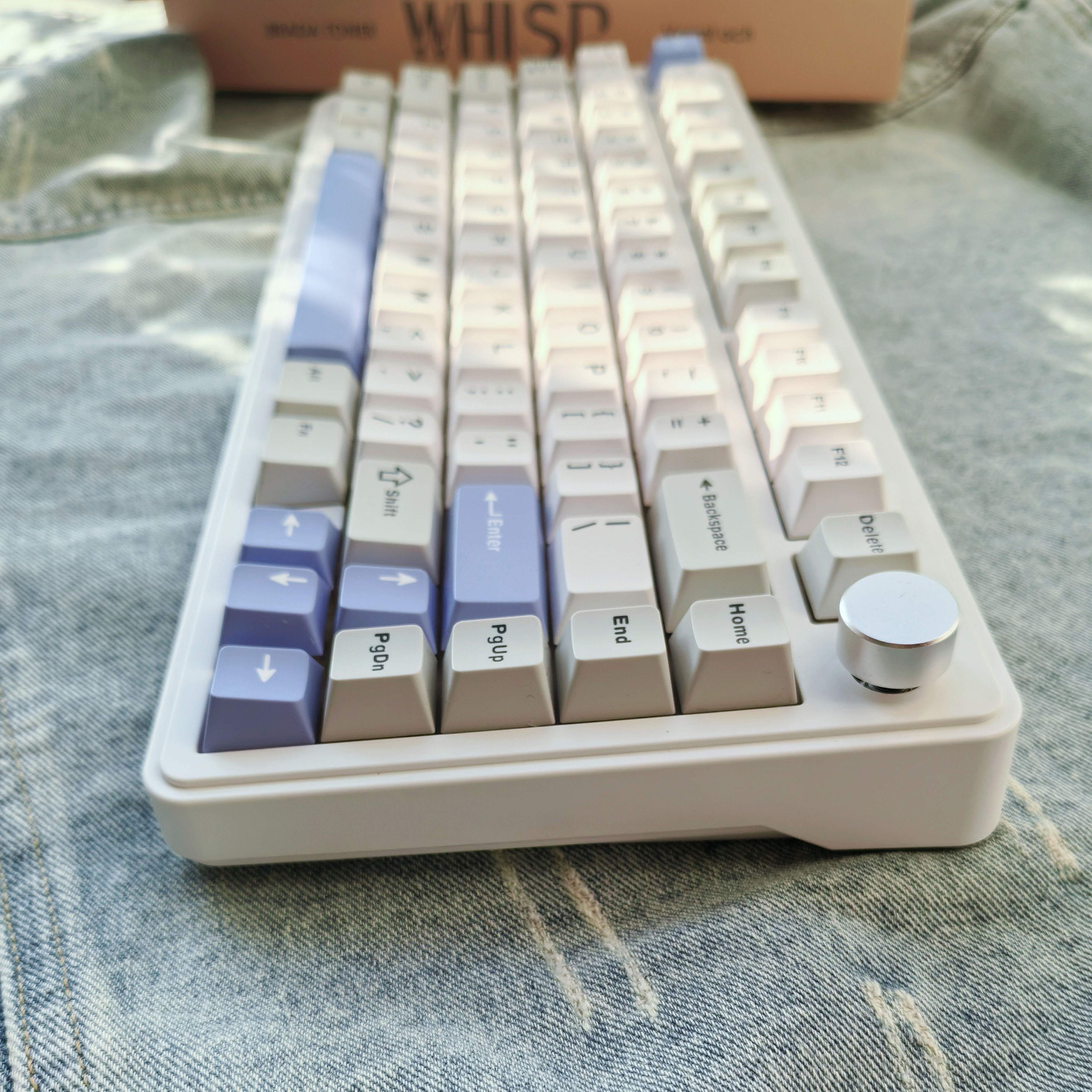 128 Keys White Grey Double Shot PBT Keycaps Cherry Profile Custom ...