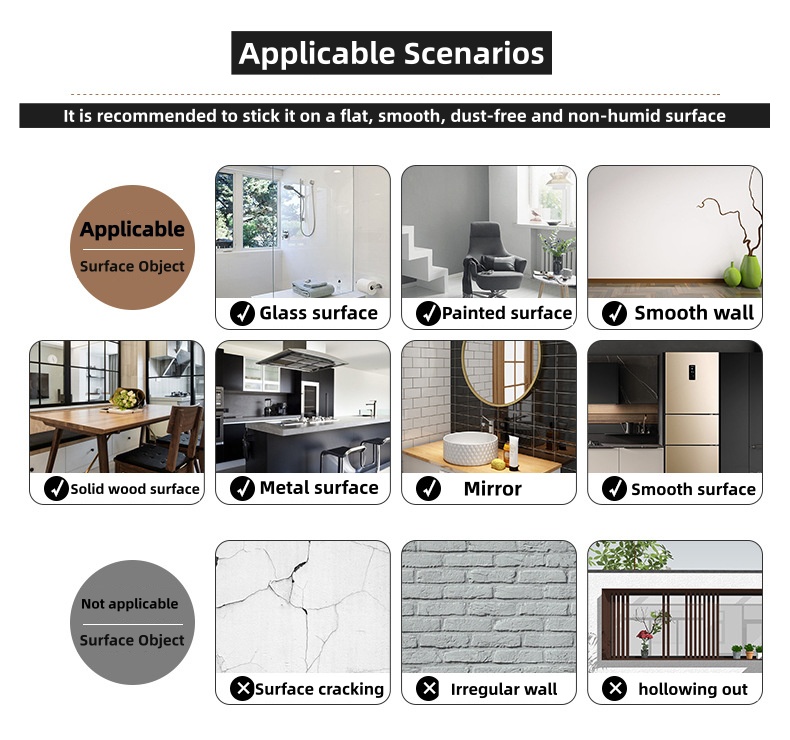 60cm*5M/10M PVC Thickened Marble Wallpaper Waterproof Oil Proof Sticker ...