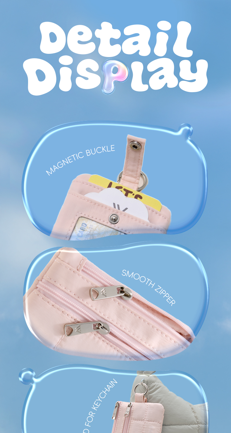 [School Season] WESTBRONCO Nylon Necklace Card holder（RFID） ,Waterproof ...