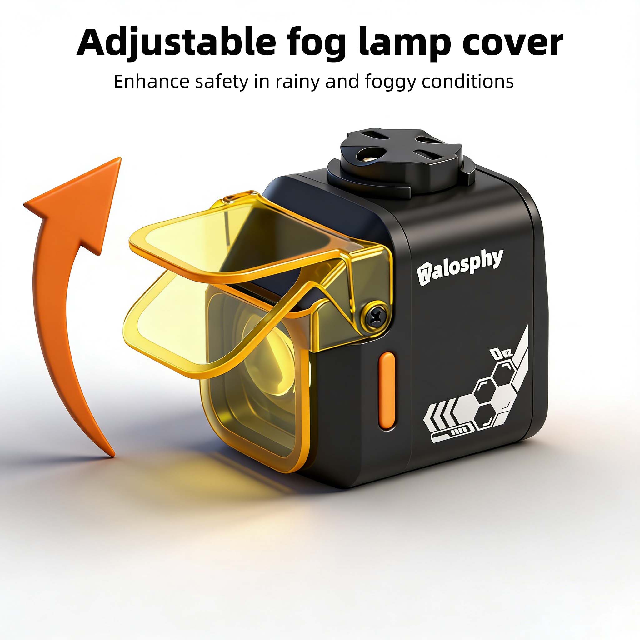 Walosphy 1200LM Bike Hoisting Headlight With Remote Waterproof Anti-fog ...