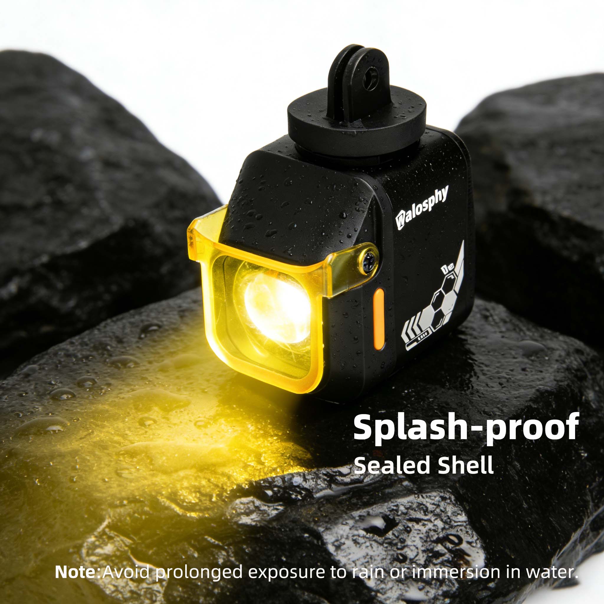 Walosphy 1200LM Bike Hoisting Headlight With Remote Waterproof Anti-fog ...