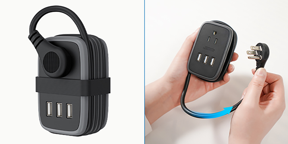 ORICO-NTON-Travel Power Strip Portable Extension Cord with 2AC Outlets ...