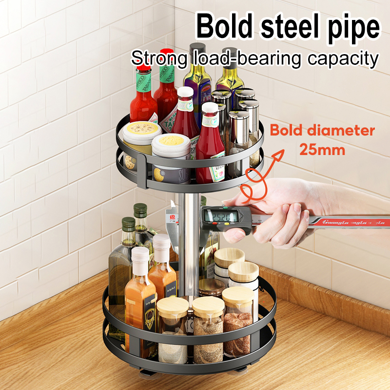 Sunlife 360° Rotating Adjustable Condiments Organizer Heavy Duty Metal ...