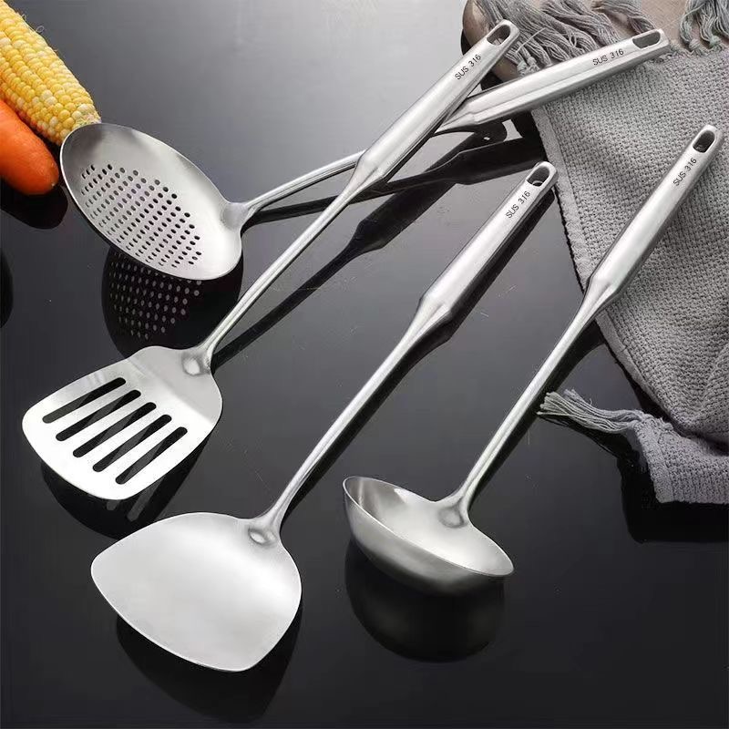 304 Stainless steel 5pcs wok spatula/wok spoon/colander/Frying spatula ...