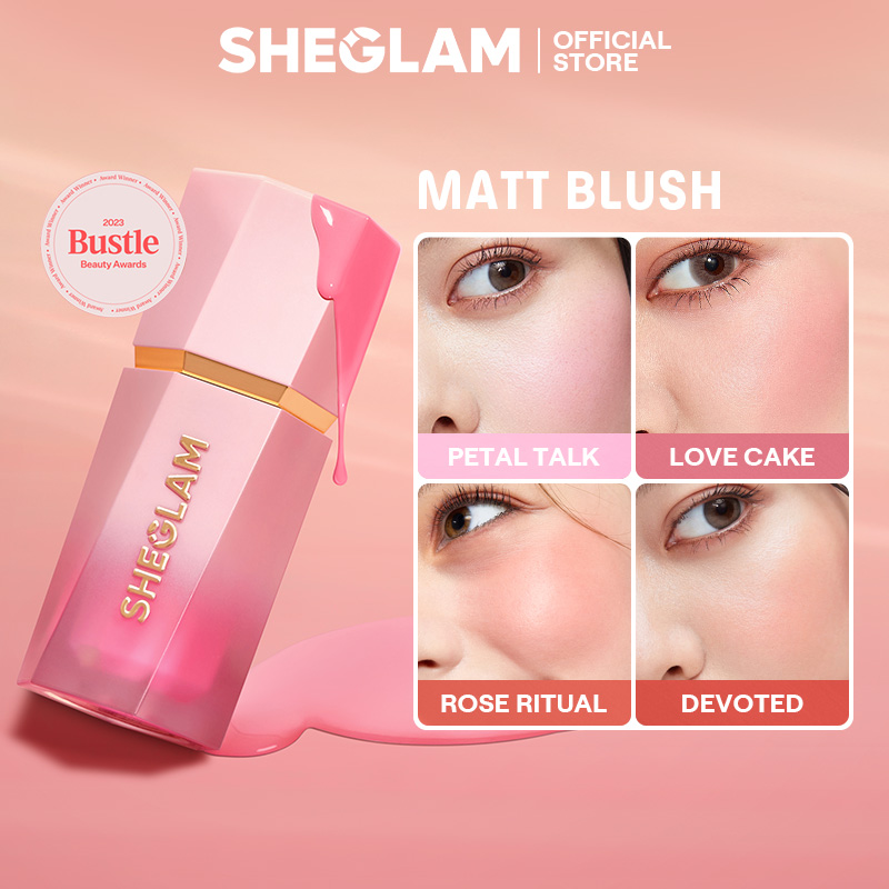 SHEGLAM Color Bloom Liquid Blush Matte Finish Gel-Cream Long-Lasting ...