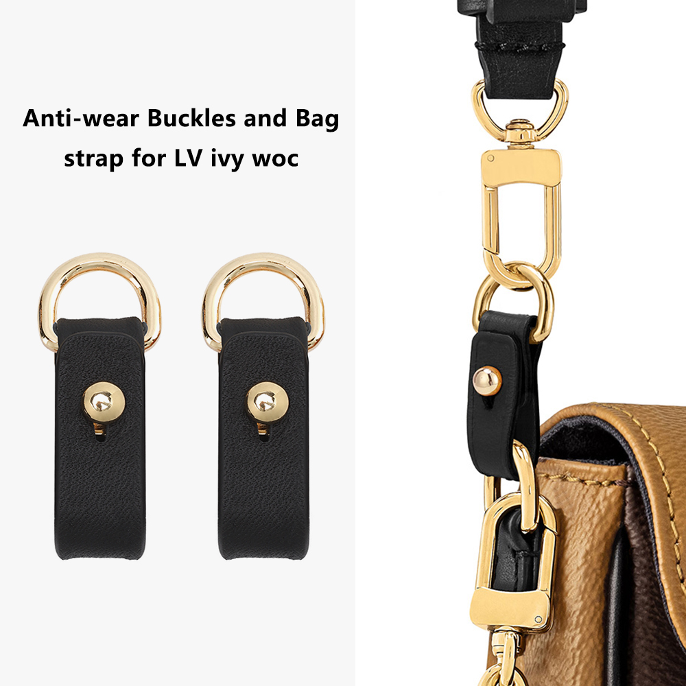 CRAZYSMITH Leather Anti-wear Buckle for LV Ivy Woc Bag Shoulder Strap ...