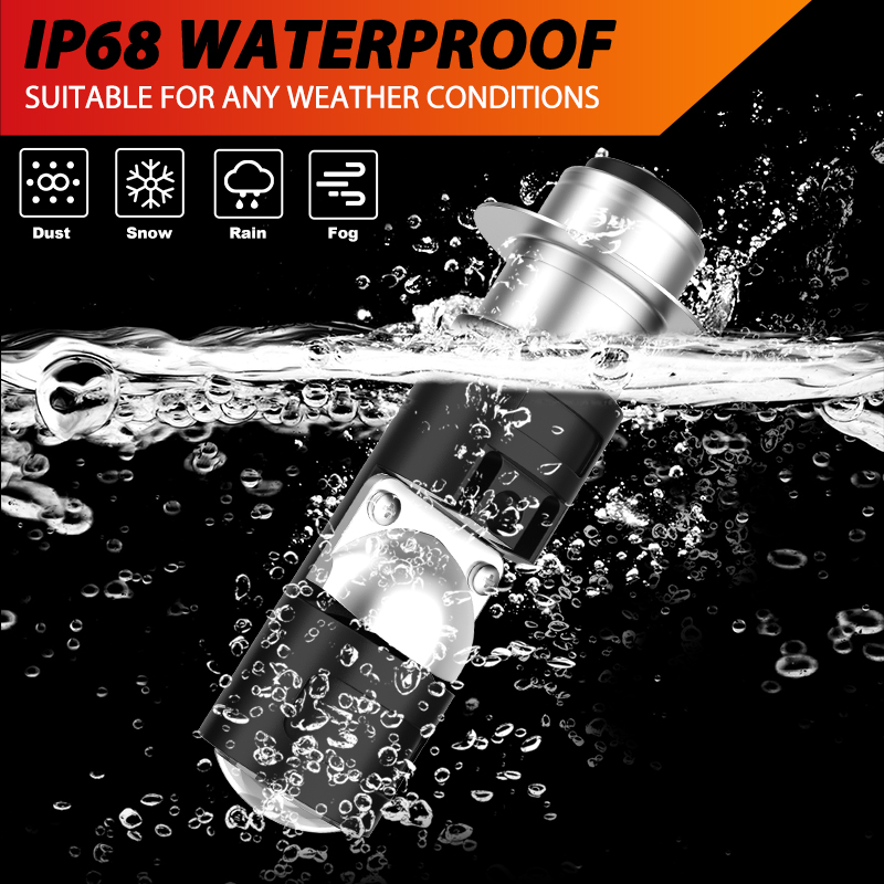 BULLVISION P15D T19 Motorcycle Headlight LED Bulbs 6000K Plug and Play ...