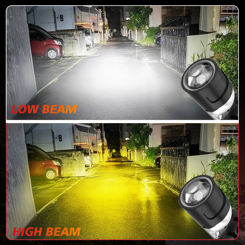 BULLVISION P15D T19 Motorcycle Headlight LED Bulbs 6000K Plug and Play ...
