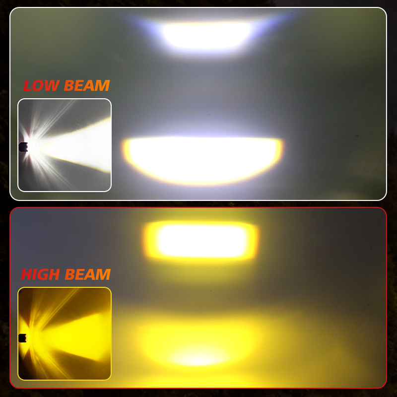 BULLVISION P15D T19 Motorcycle Headlight LED Bulbs 6000K Plug and Play ...