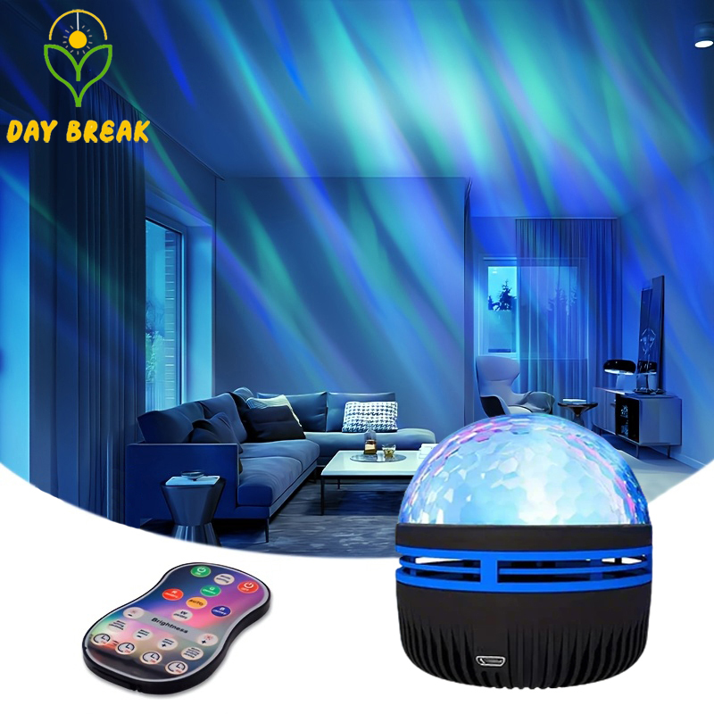 LED Aurora Borealis Ocean Wave Projector USB Galaxy Star Projector with ...