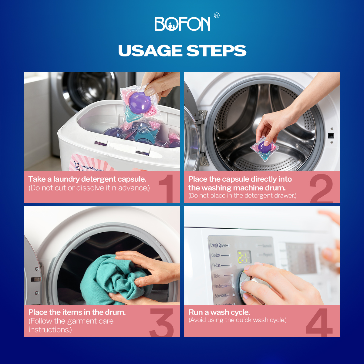 Laundry capsule 5D concentrated 10 times clean and powerful stain ...