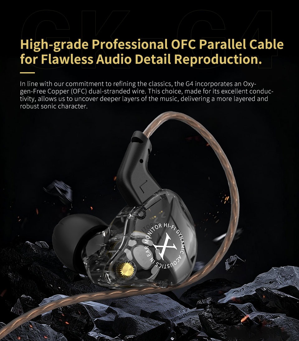 GK G4 Headphones Earphones Gaming Sport Wired 10MM Dynamic HiFi Bass ...