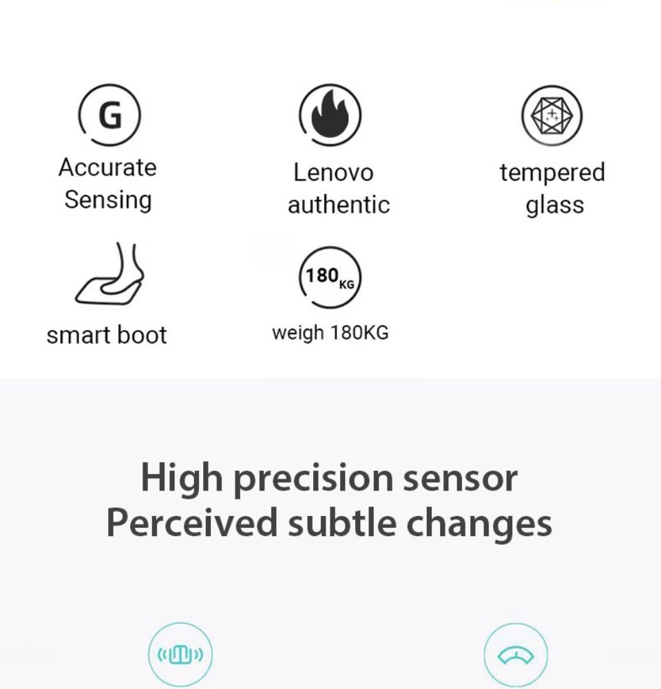 Lenovo Weighing Scale for Body Weight, Highly Accurate Digital Weighing ...