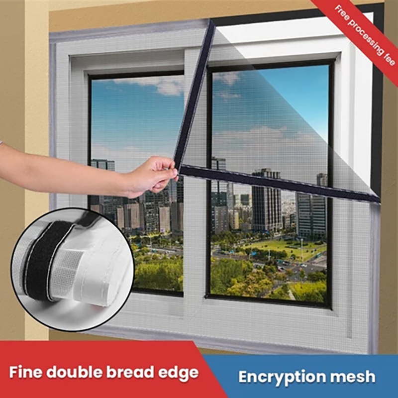 Glue-sticky self-adhesive window screen, mosquito-proof window screen ...