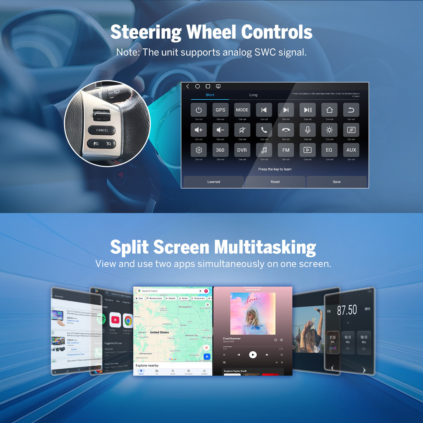 Eonon Android 14 Android head unit 7 inch 4+64G Apple CarPlay Android ...