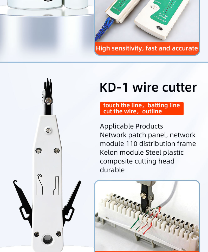Computer Network Repair Tool Kit LAN Cable Tester Wire Cutter ...