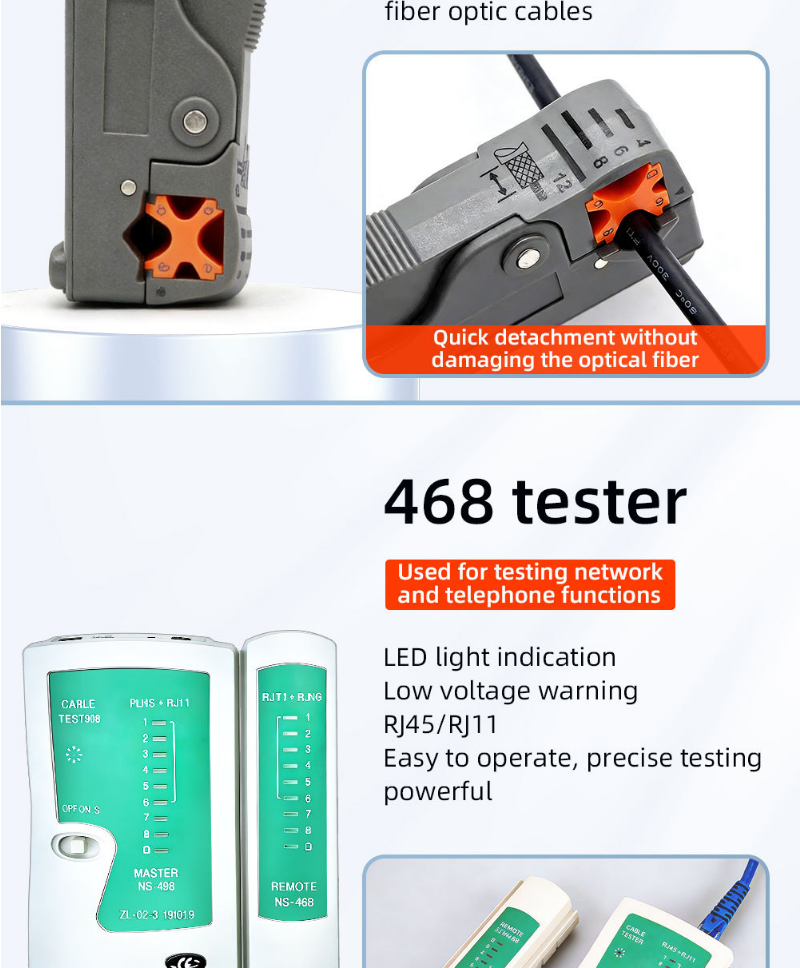 Computer Network Repair Tool Kit LAN Cable Tester Wire Cutter ...