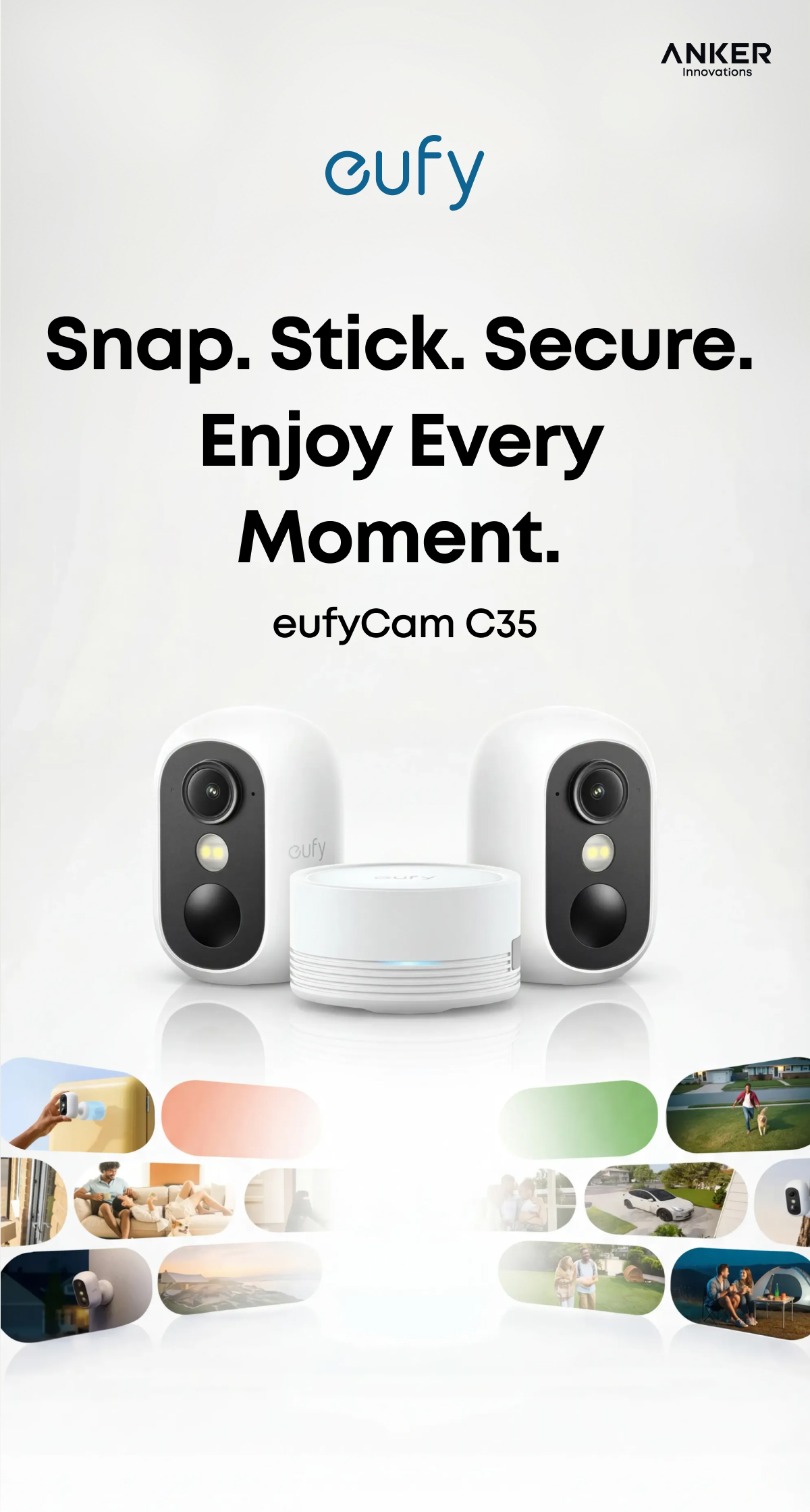 ANKER eufy Security ANKER eufyCam C35, Wireless Security Camera ...