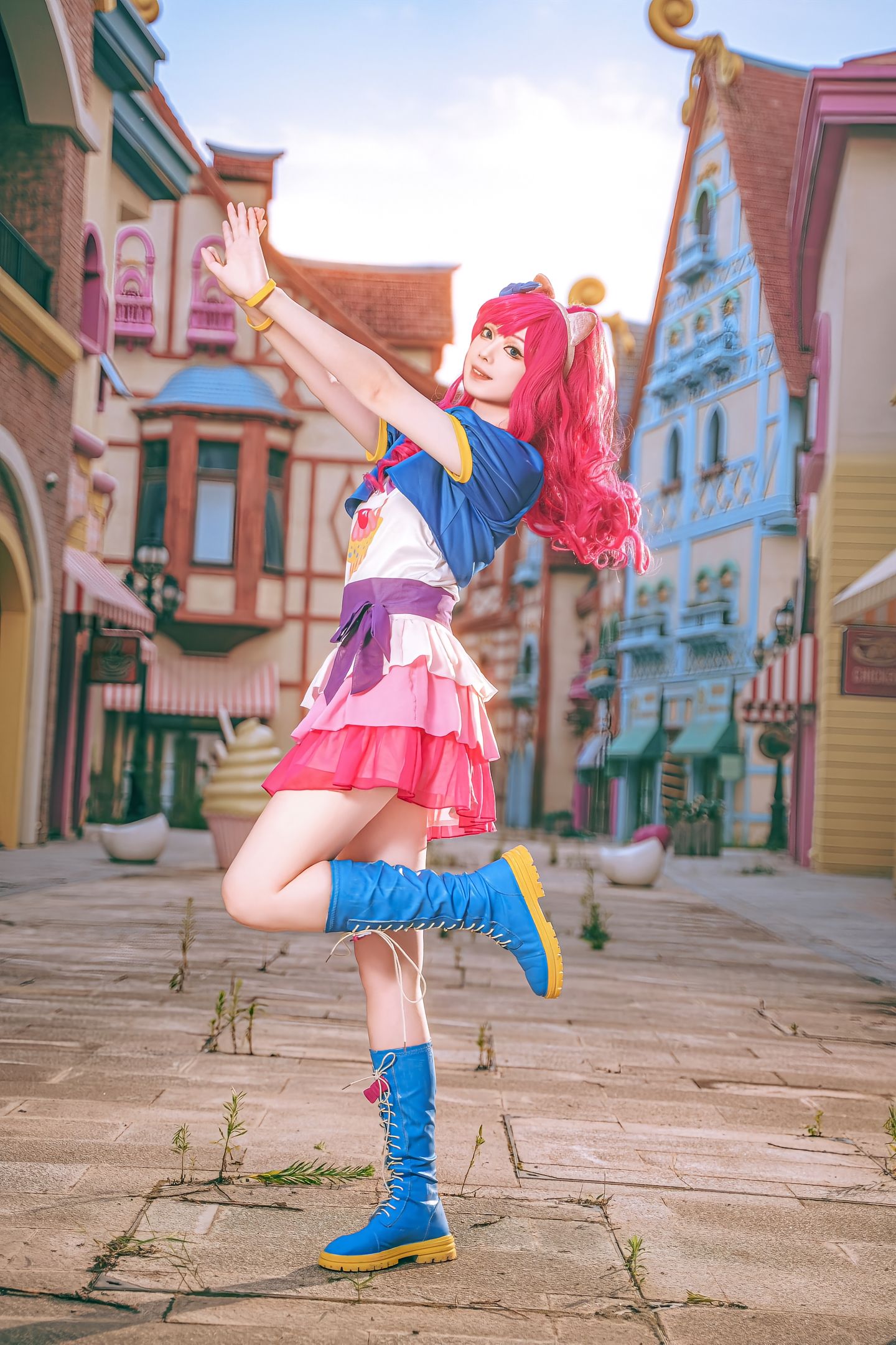 My Little Pony cos costume Pinkie Pie anthropomorphic Pinkie Pie ...
