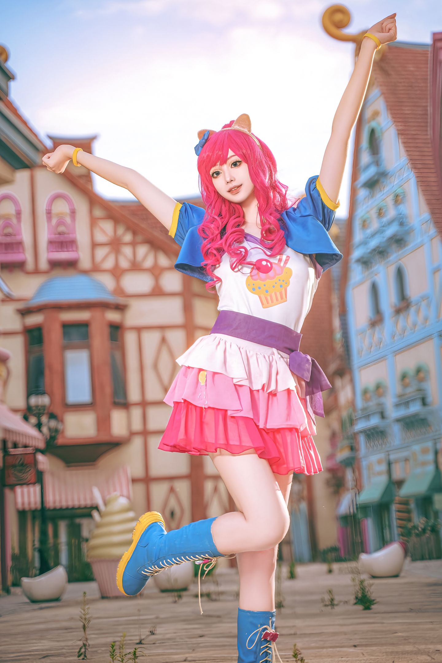 My Little Pony cos costume Pinkie Pie anthropomorphic Pinkie Pie ...