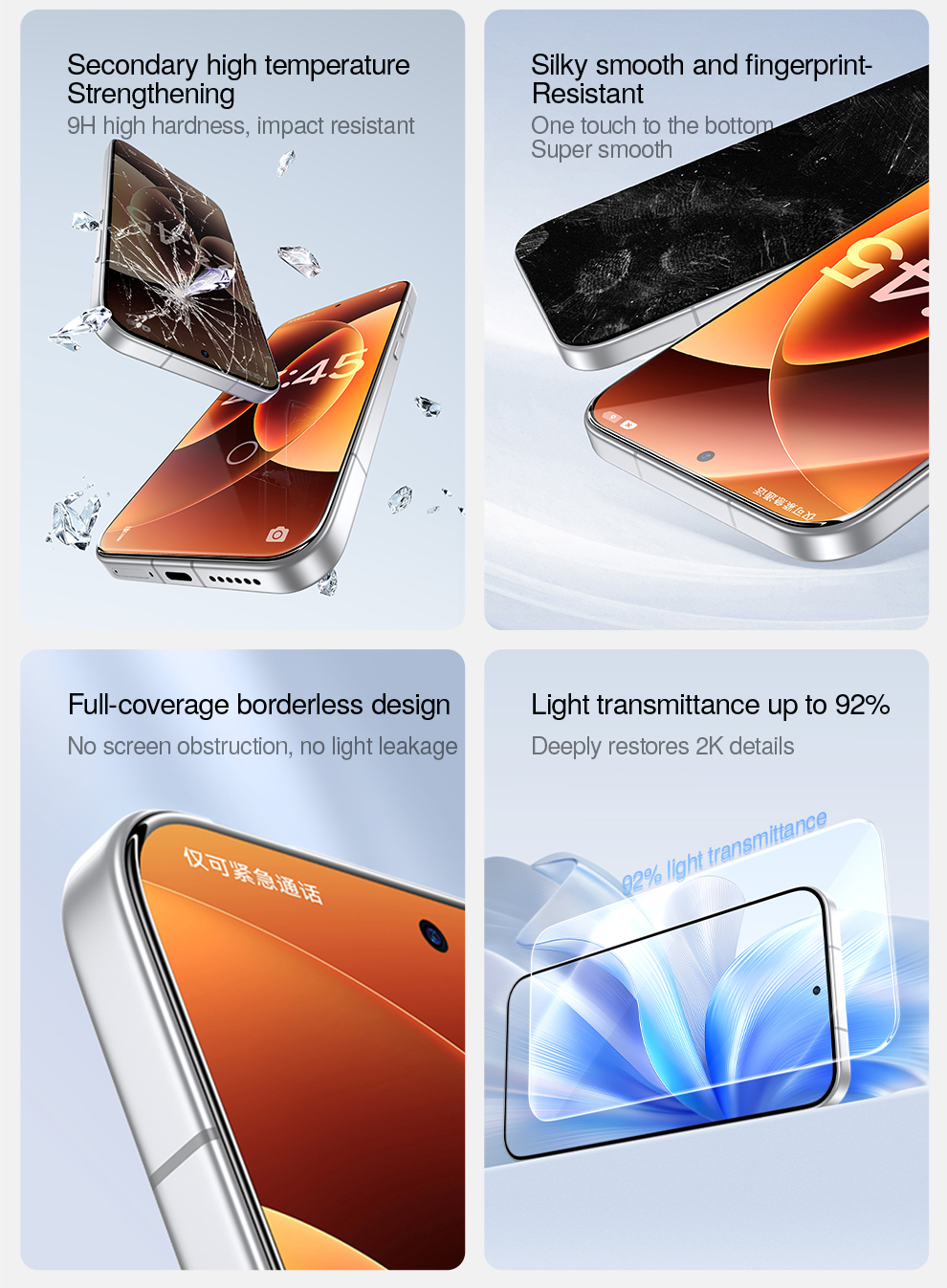 SmartDevil Dust-Free Chamber Quick Install HD Crystal Shield Tempered ...