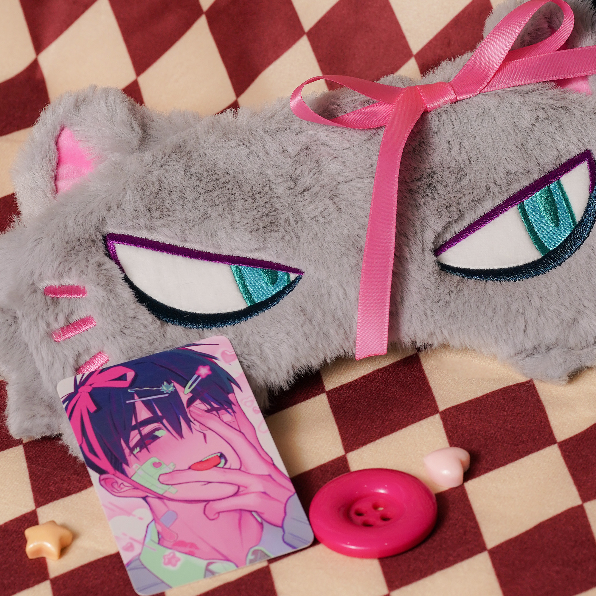 Official Alien Stage Anime ALNST 3rd Anniversary Plush Eye Mask for ...
