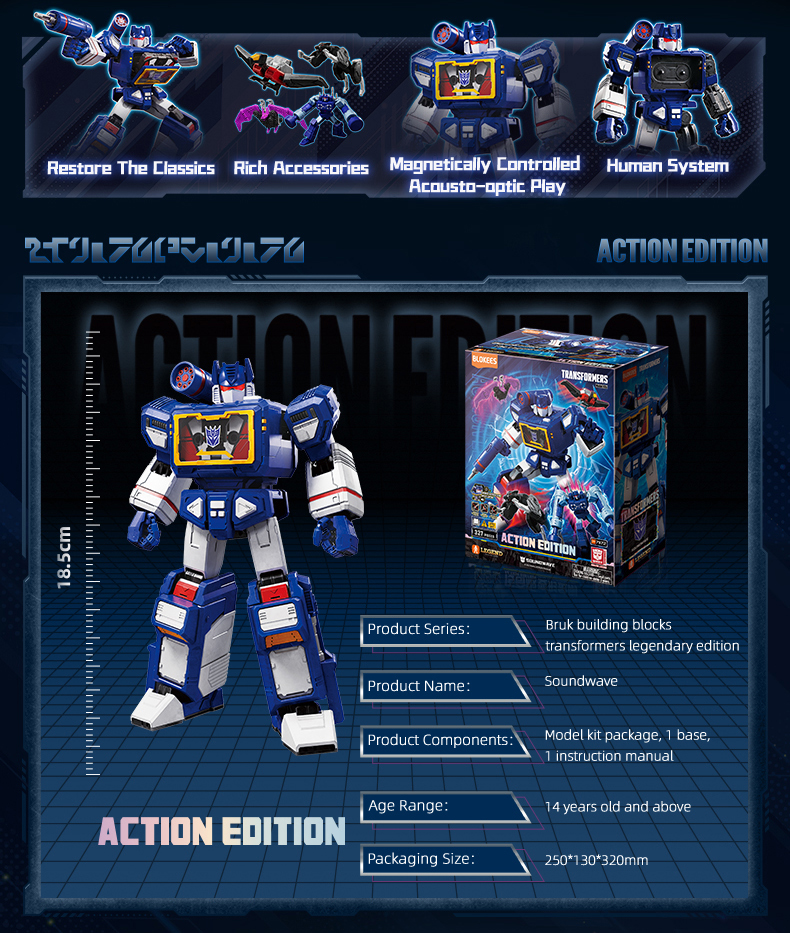 [NEW] Blokees Transformers Legend SOUNDWAVE Action Edition- AE03 ...