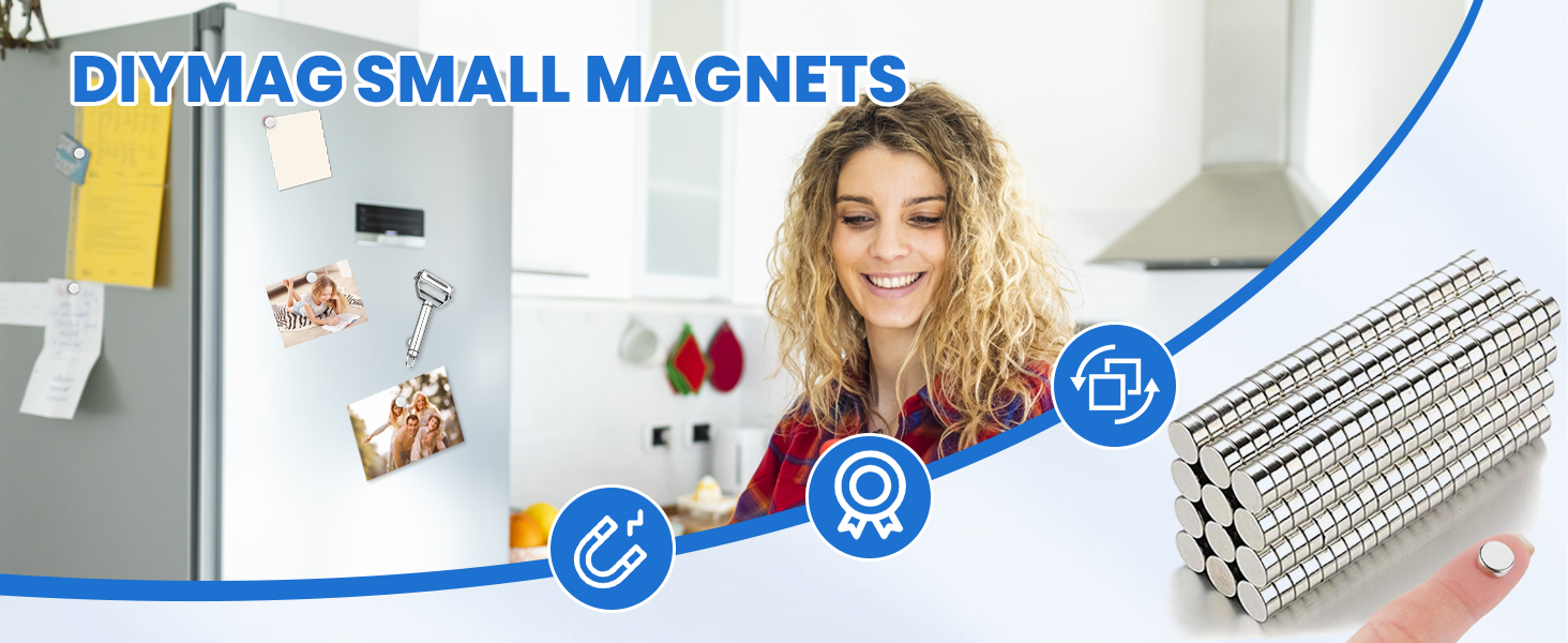 100Pcs Small Strong Magnets Refrigerator Magnets，Mini Round Magnets for ...