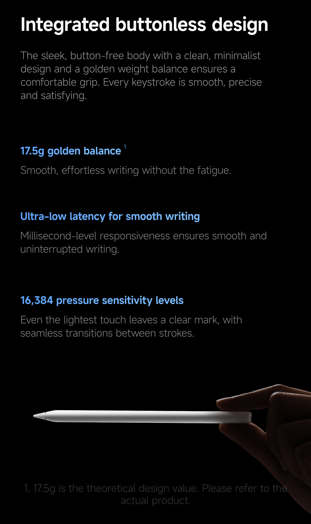 Xiaomi Focus Pen Pro| Integrated buttonless design, Innovative ...