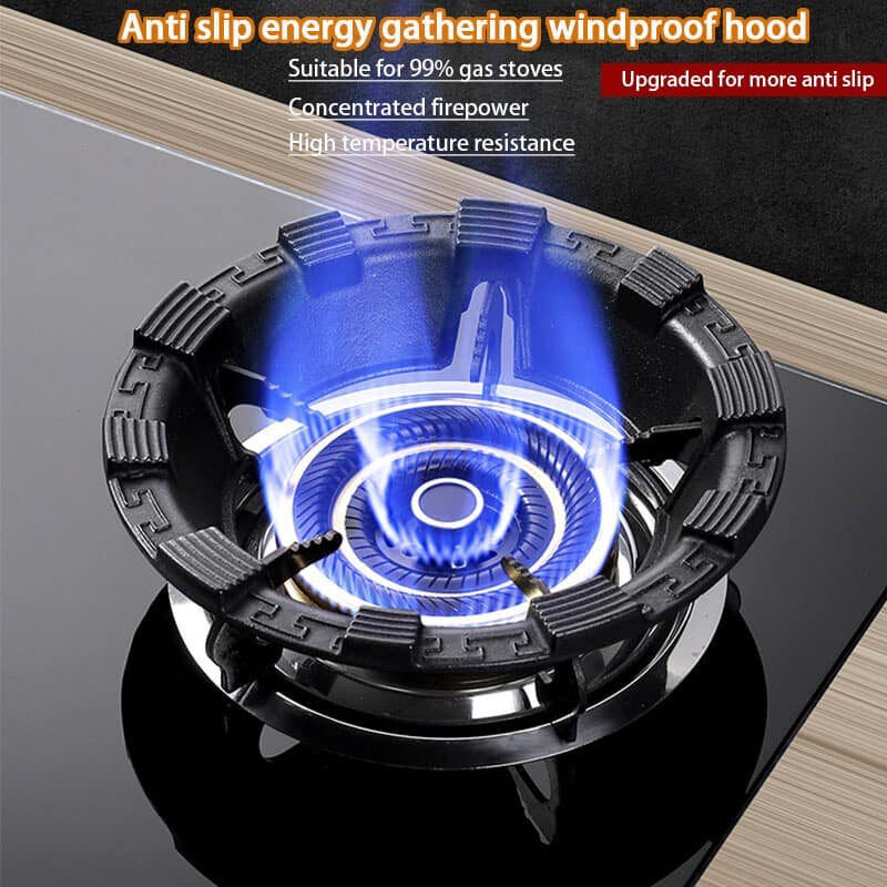 1 PC Gas Stove Thickened Windproof Cover 4/5 Claw Universal Anti Slip ...