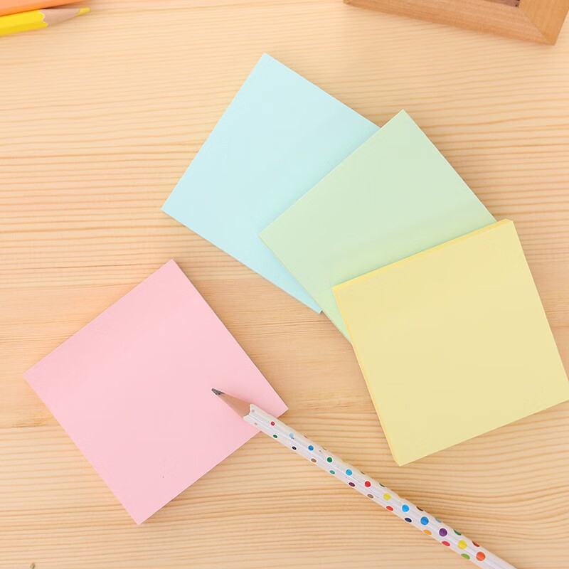 Deli 100Sheets Sticky Notes Portable Notepads Memo Pad 4Colors to ...