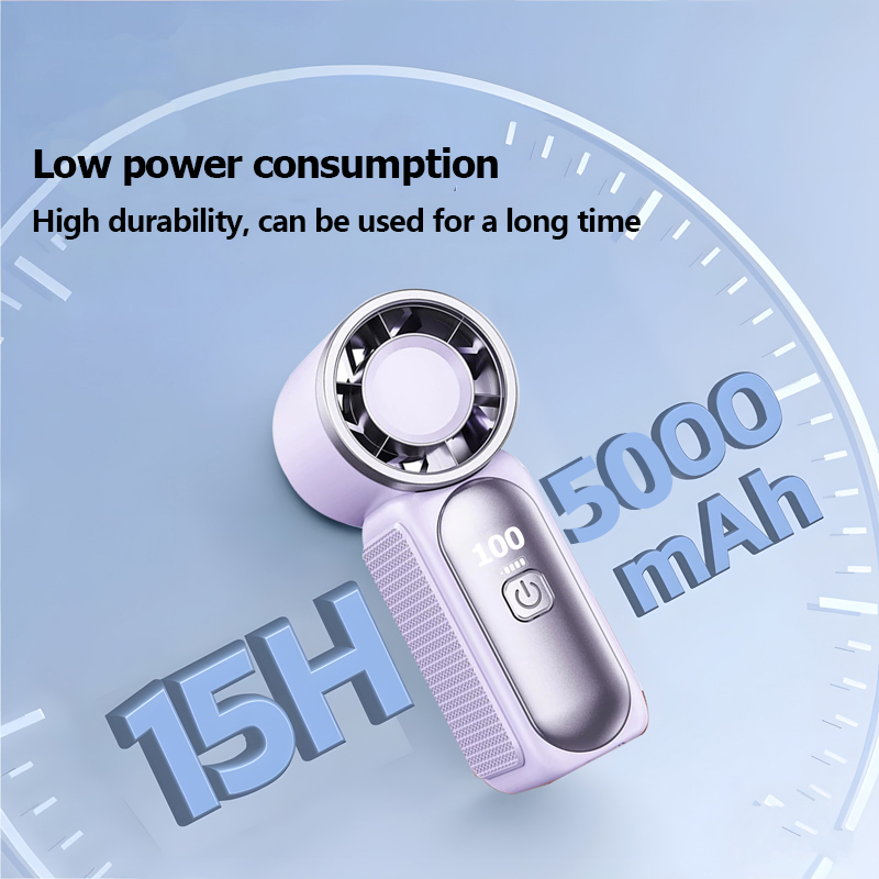5000mAh Portable Mini Handheld rechargeable Fan X688 3.5 Inch Strong ...
