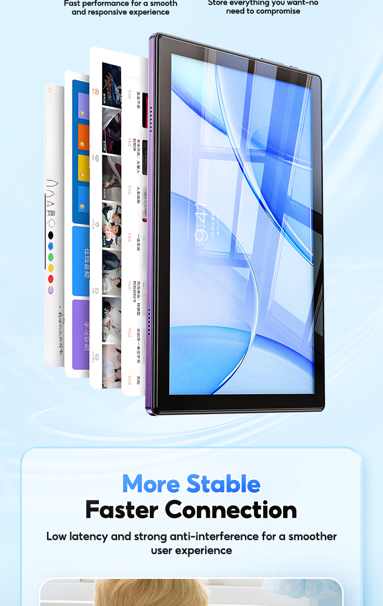Kiumo Tablet M70plus Android Tablet 10.1-inch 16GB+1TB Smart Tablet ...