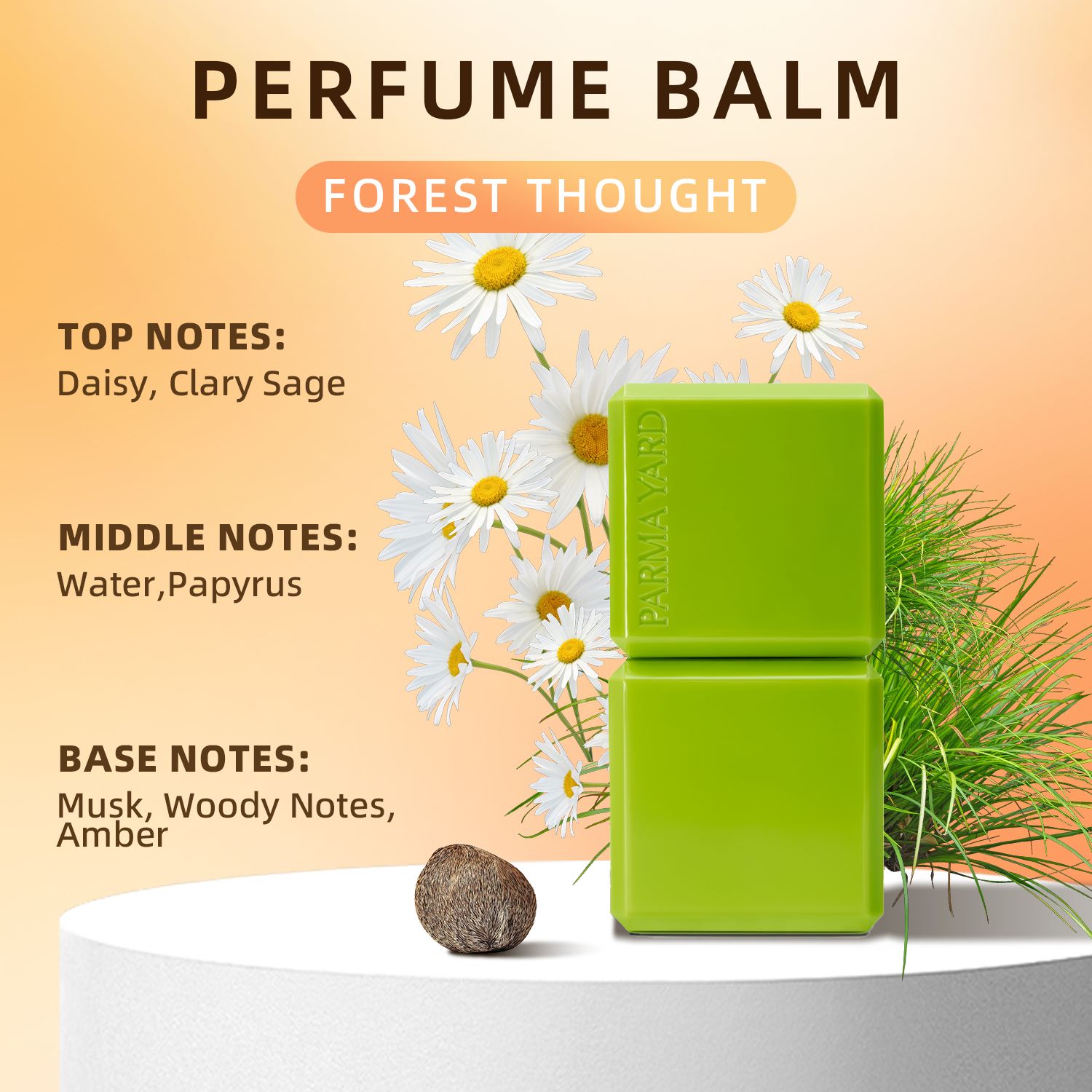 PARMAYARD Perfume Balm (1 piece) – 20% Concentrated, Long-Lasting ...