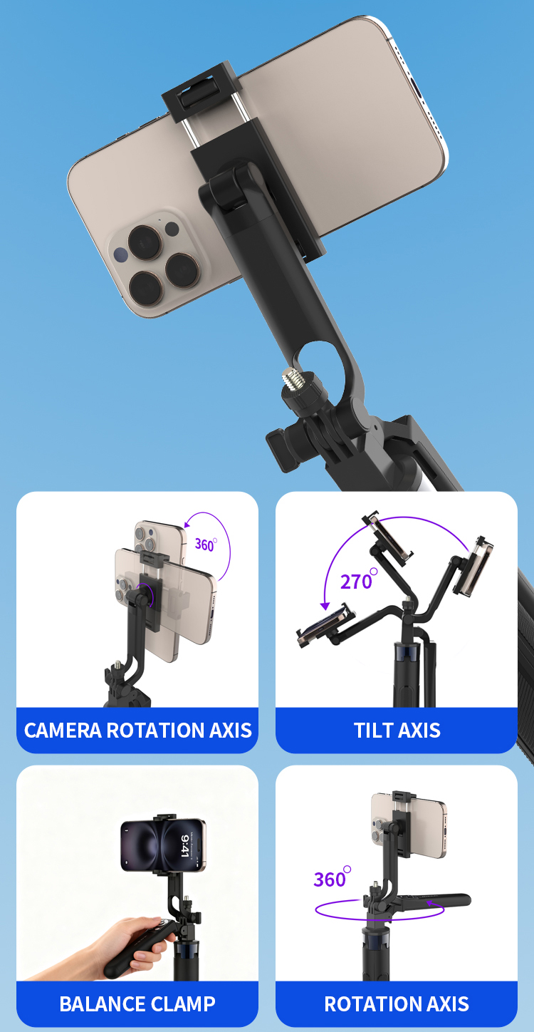 AVIDUS R series selfie stick tripod 3-in-1 function wireless Bluetooth ...