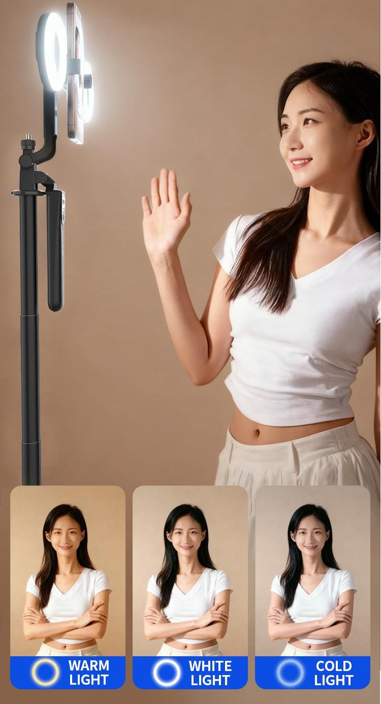 AVIDUS R30 Selfie Stick Quadruped Stabilizer 360° Rotation Wireless ...