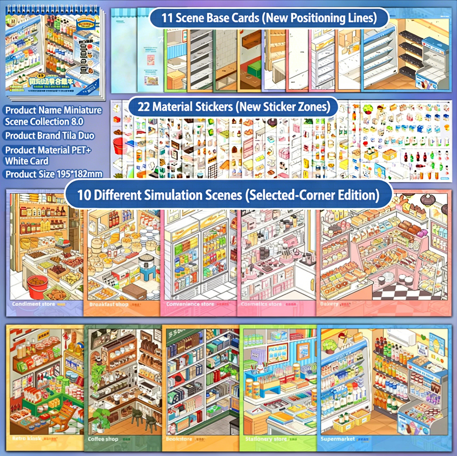 Mini Scene Collection Book | New 8.0 Stack Series Rich Scene Collection ...