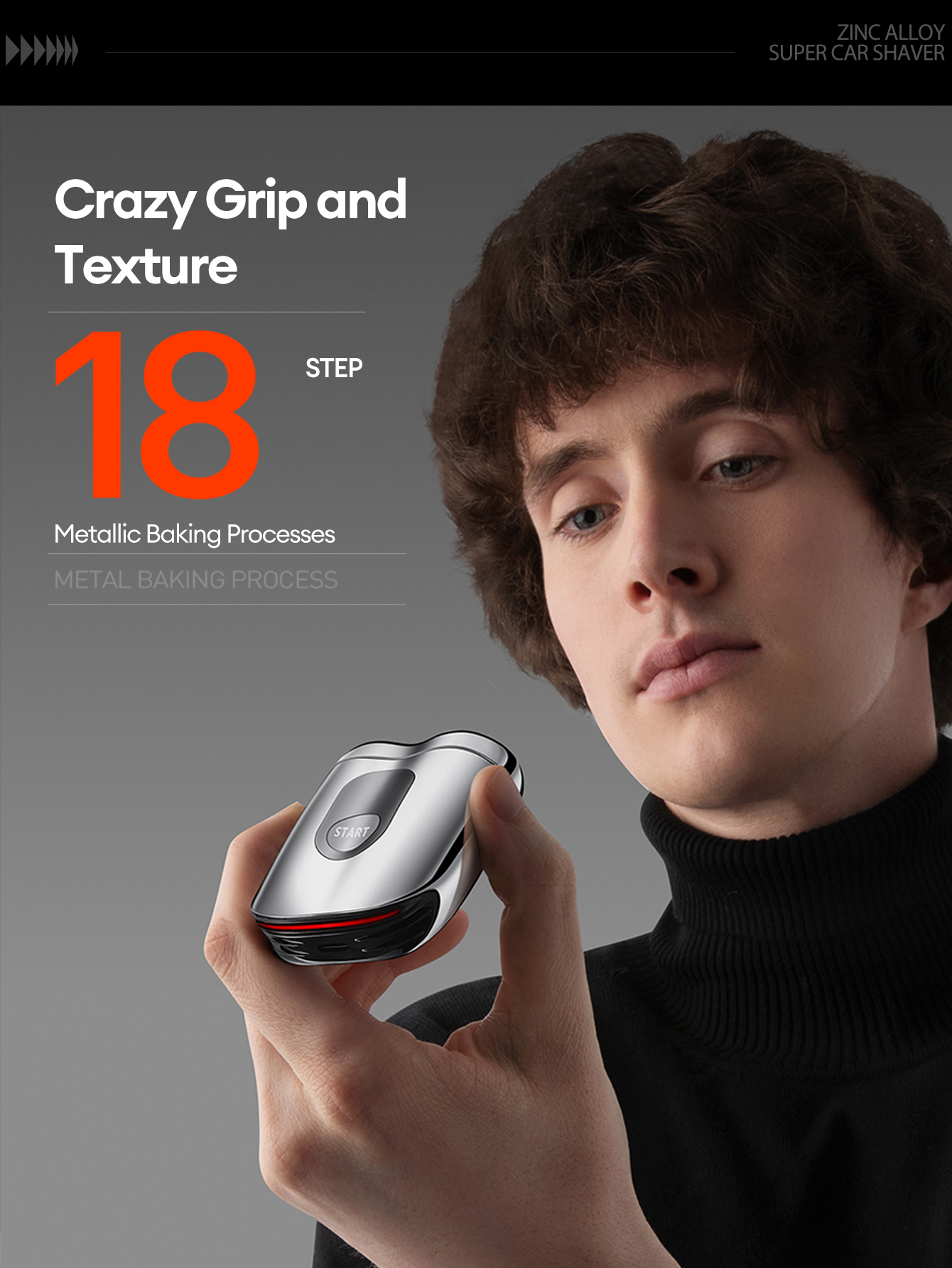 Skyworth CP52 Zinc Alloy · Supercar Shaver IPX7 Waterproof 8000RPM High ...