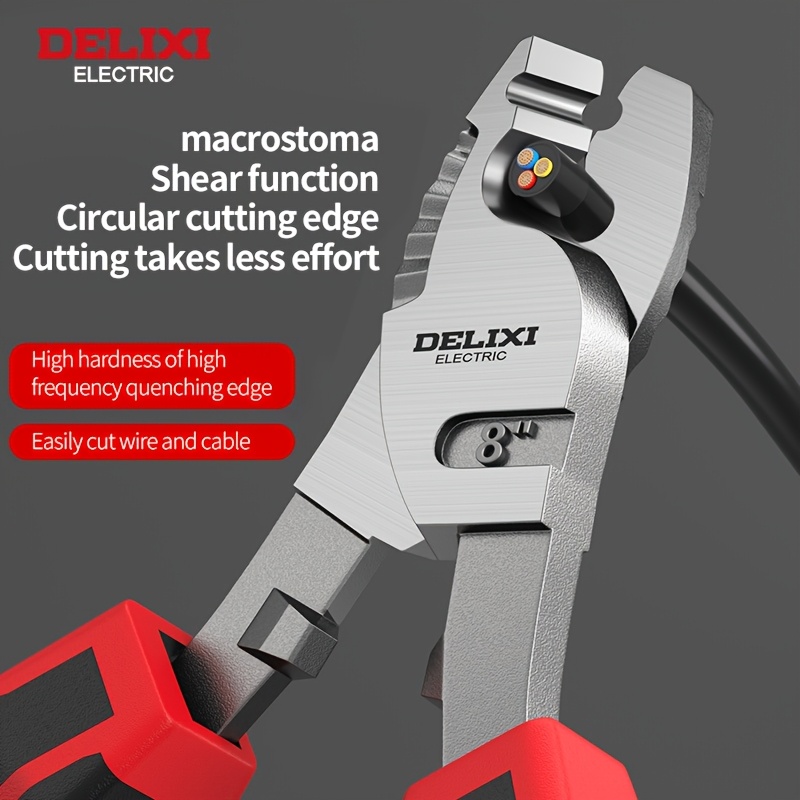 Cable Wire Cutters 6/8 Inch Chrome Vanadium Steel For Efficient ...