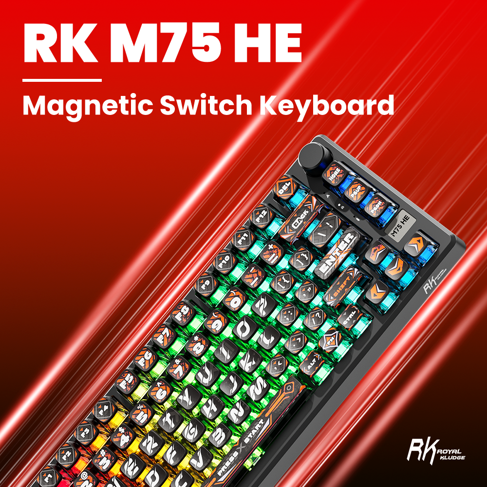 RK Royal Kludge RKM75 HE 8000Hz 8K Ultra-Low Latency With Magnetic ...