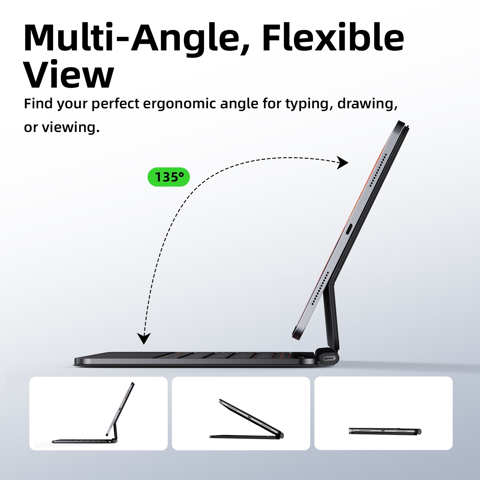 GOOJODOQ Magic Keyboard for ipad Pro 11 Air 4 5 10th 11th Gen A16 Case ...