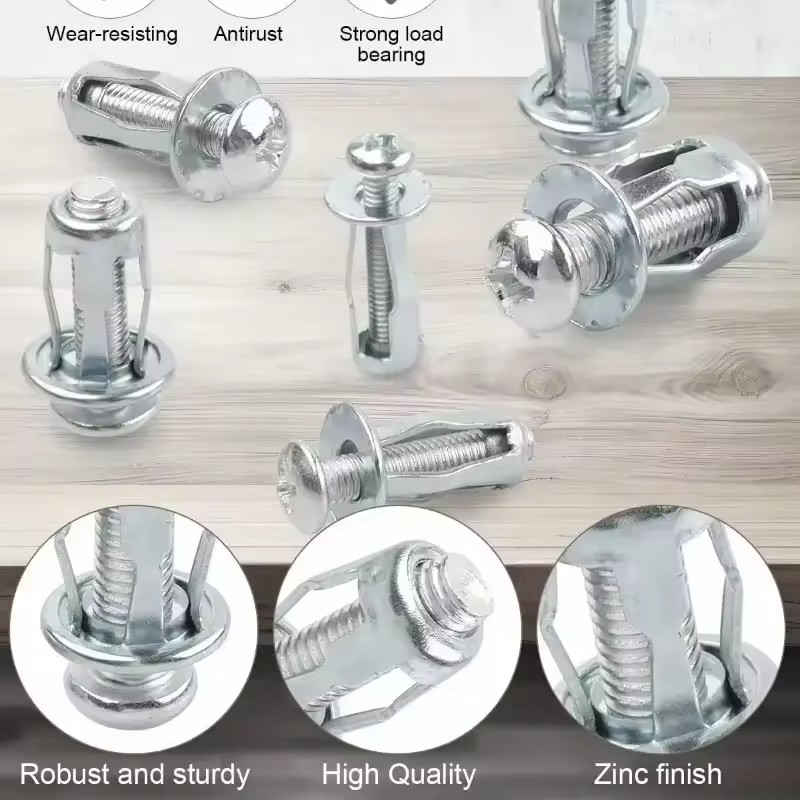 5/10Pcs Petal Shape Rivet Nut Screw Bolt Kit Expansion Metal Rivetnut ...