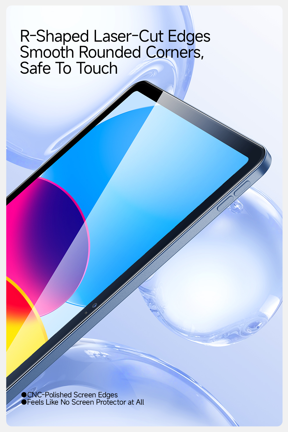 SmartDevil Tempered Glass For iPad Air 8/7/6/5/4/3 iPad 12th 11th 10th ...