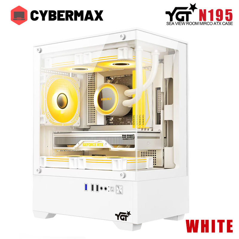 YGT N195 Gaming Pc Case With Tempered Glass Micro ATX Computer Case ...