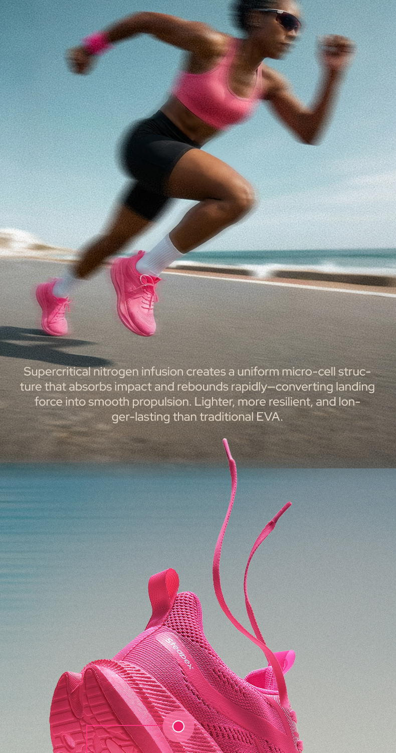STEAPEX RUSH Running Shoes Unisex Lightweight Cushioning Breathable ...