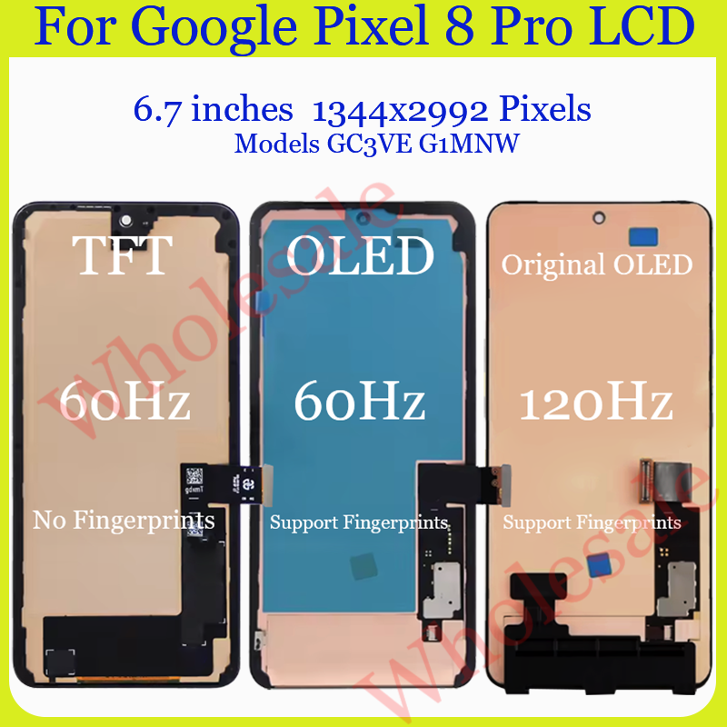 Original AMOLED For Google Pixel 8 Pixel 8a Pixel 8 Pro LCD Display ...