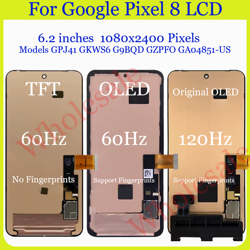 Original AMOLED For Google Pixel 8 Pixel 8a Pixel 8 Pro LCD Display ...
