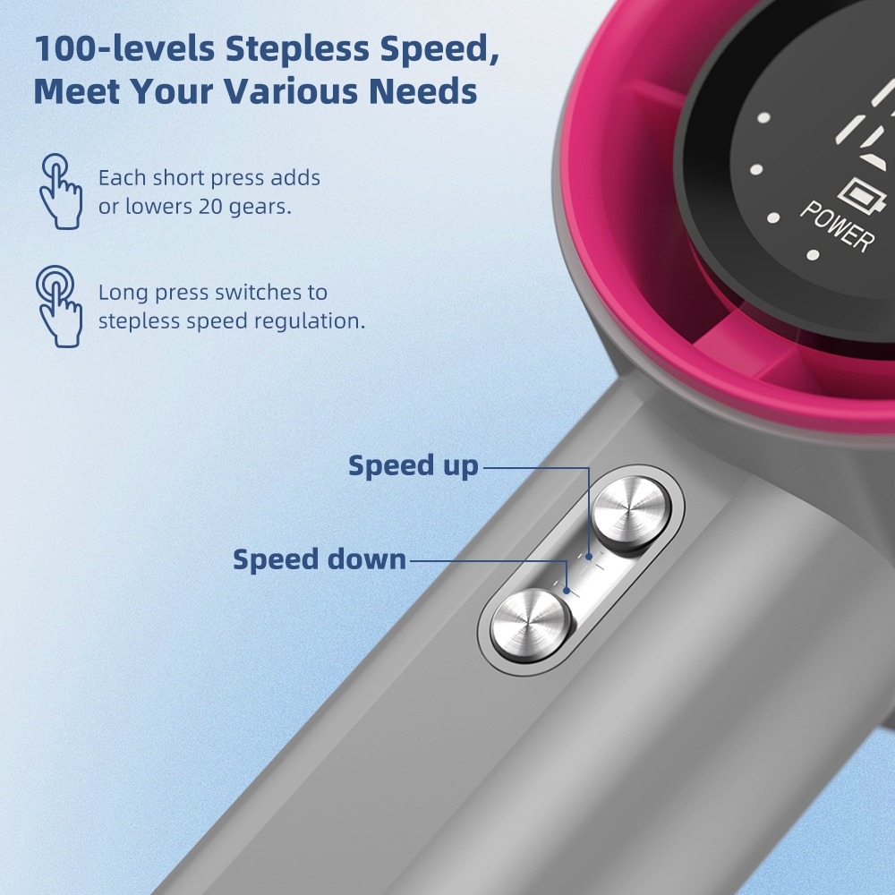 Turbo Mini Fan 4000mAh Rechargeable Handheld Portable Strong Wind ...