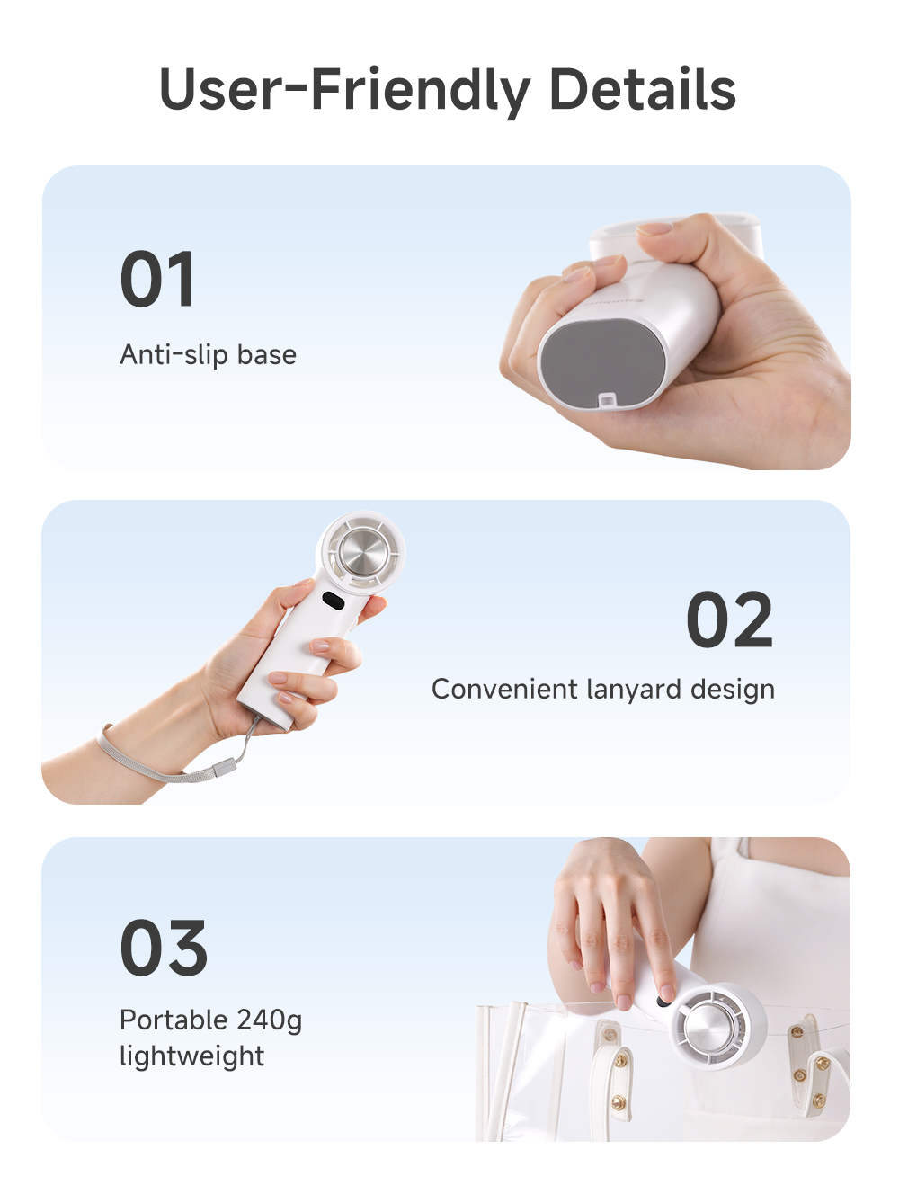Simplus Mini Handheld Fan Super High Speed Ice-Cooling Compress ...