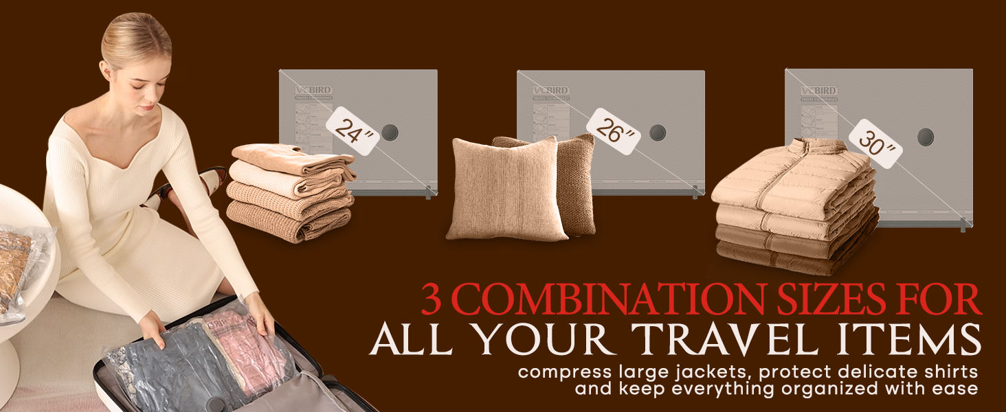 JetPack Pro 15-in-1 Travel Vacuum Bags - USB Rechargeable Compression ...